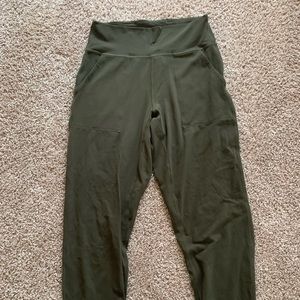 Lululemon Align Jogger High Rise Full Length Dark Olive , Size 6